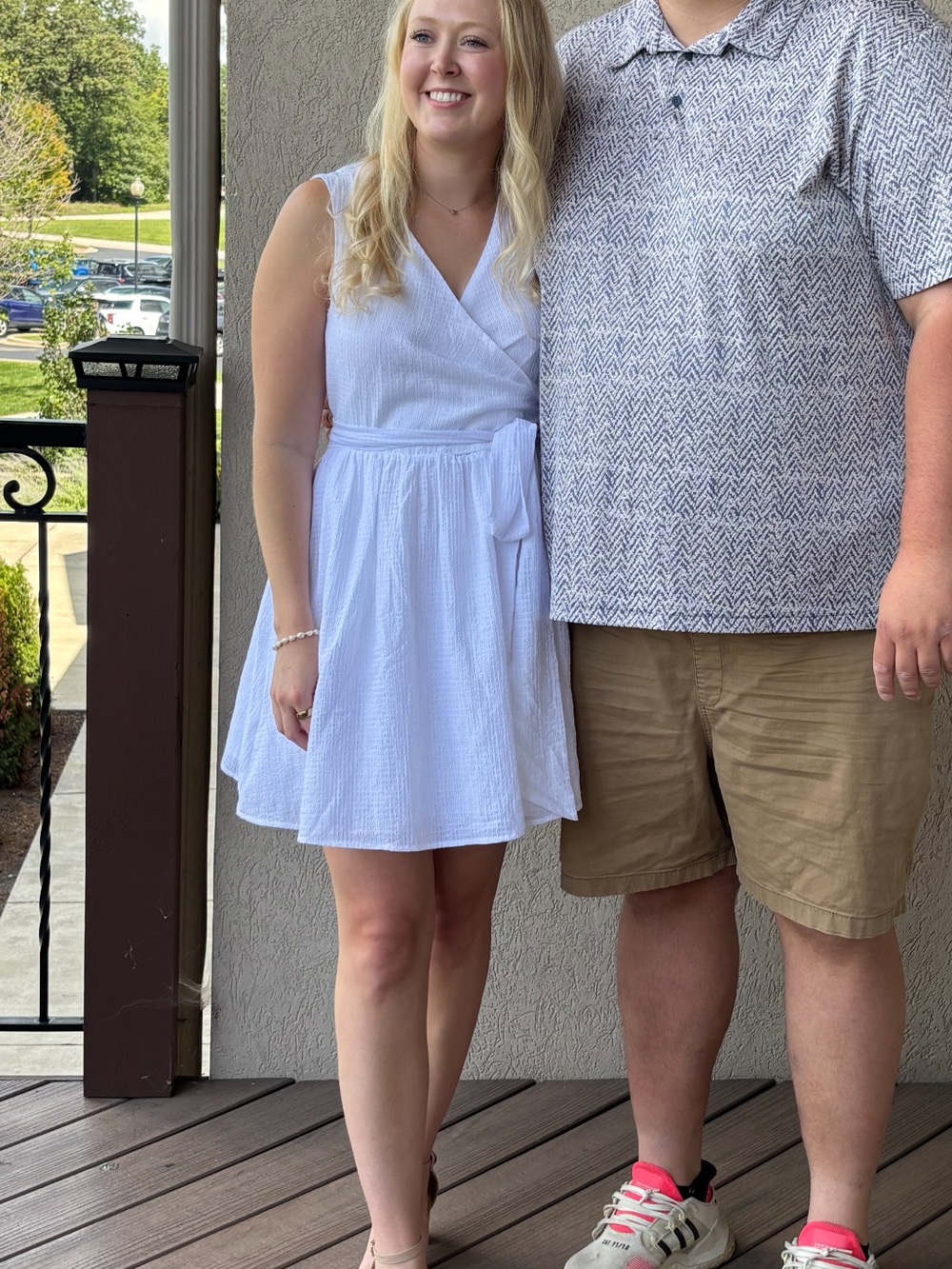 Banana Republic White Sleeveless Mini Dress